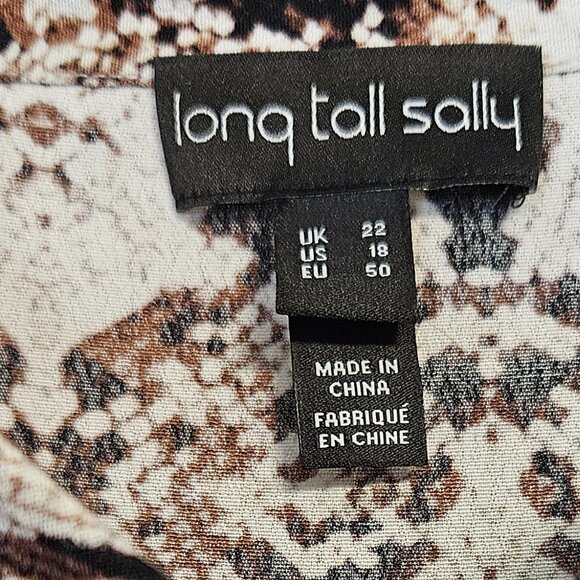 Long Tall Sally Snake Print Blouse - Picture 3 of 6